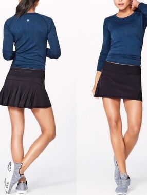 Black LuluLemon Circuit II Athletic Skort Size 10 Tall